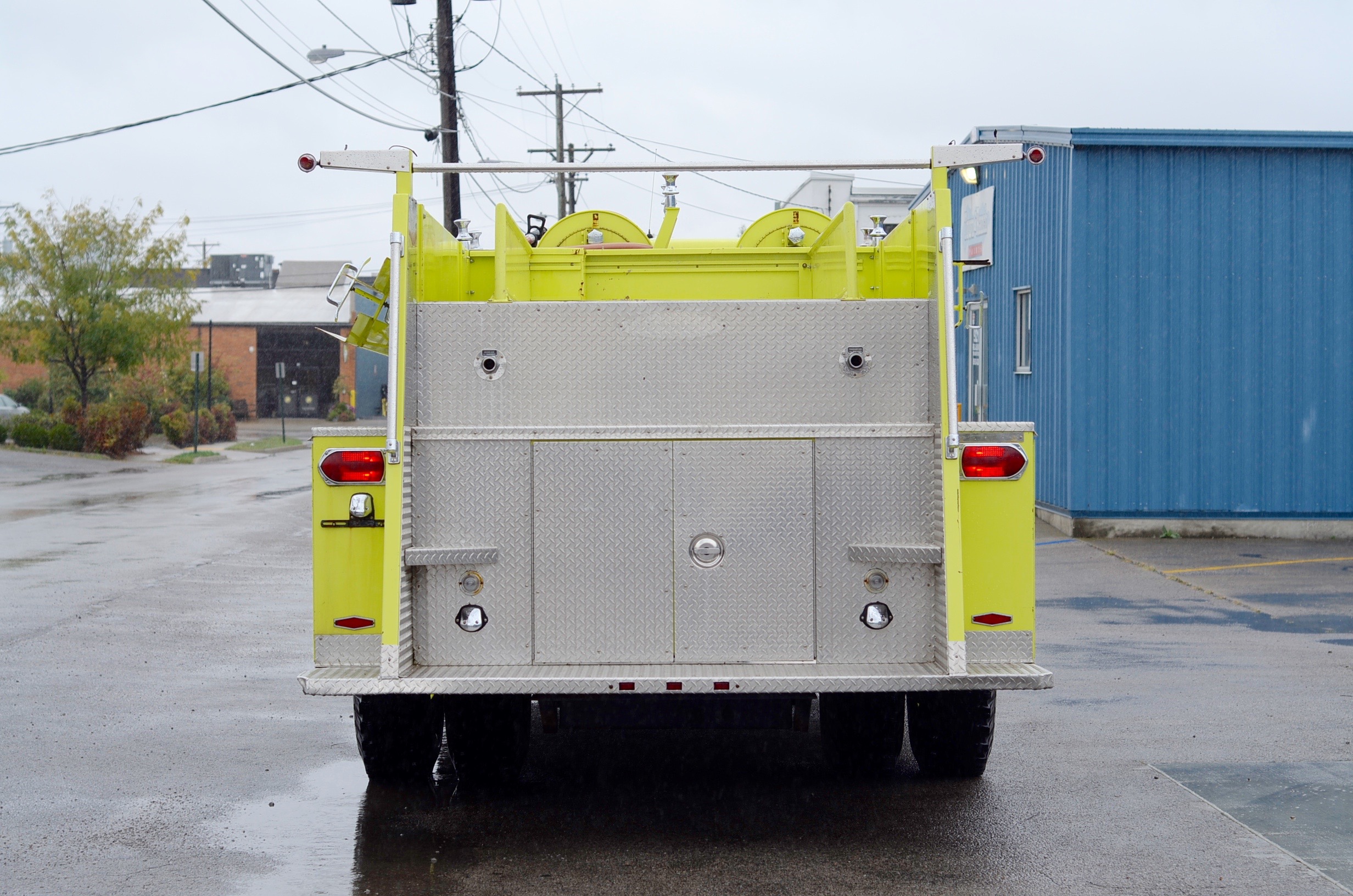 1985 Ford Chartreuse Fire Truck
