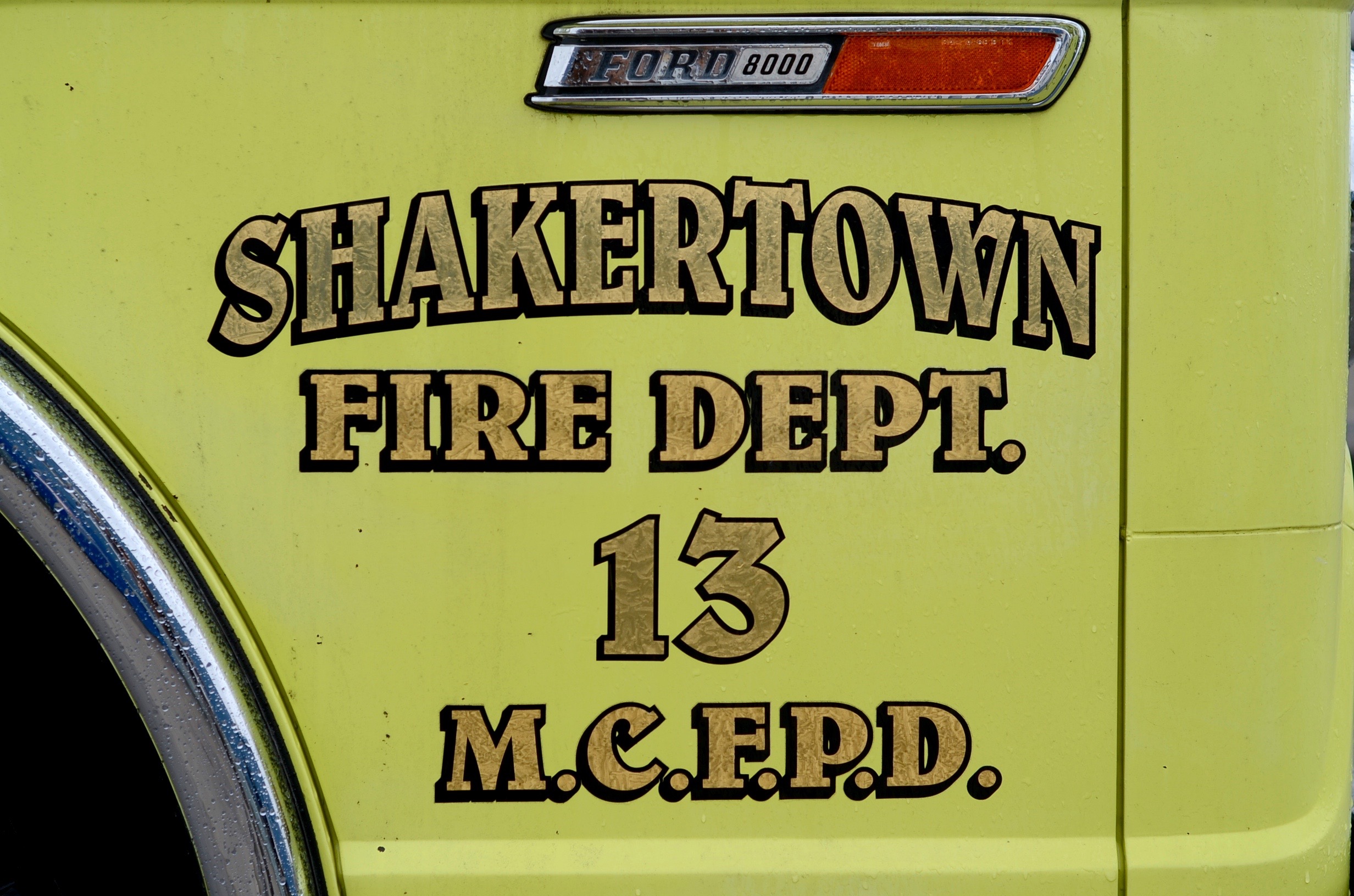 1985 Ford Chartreuse Fire Truck