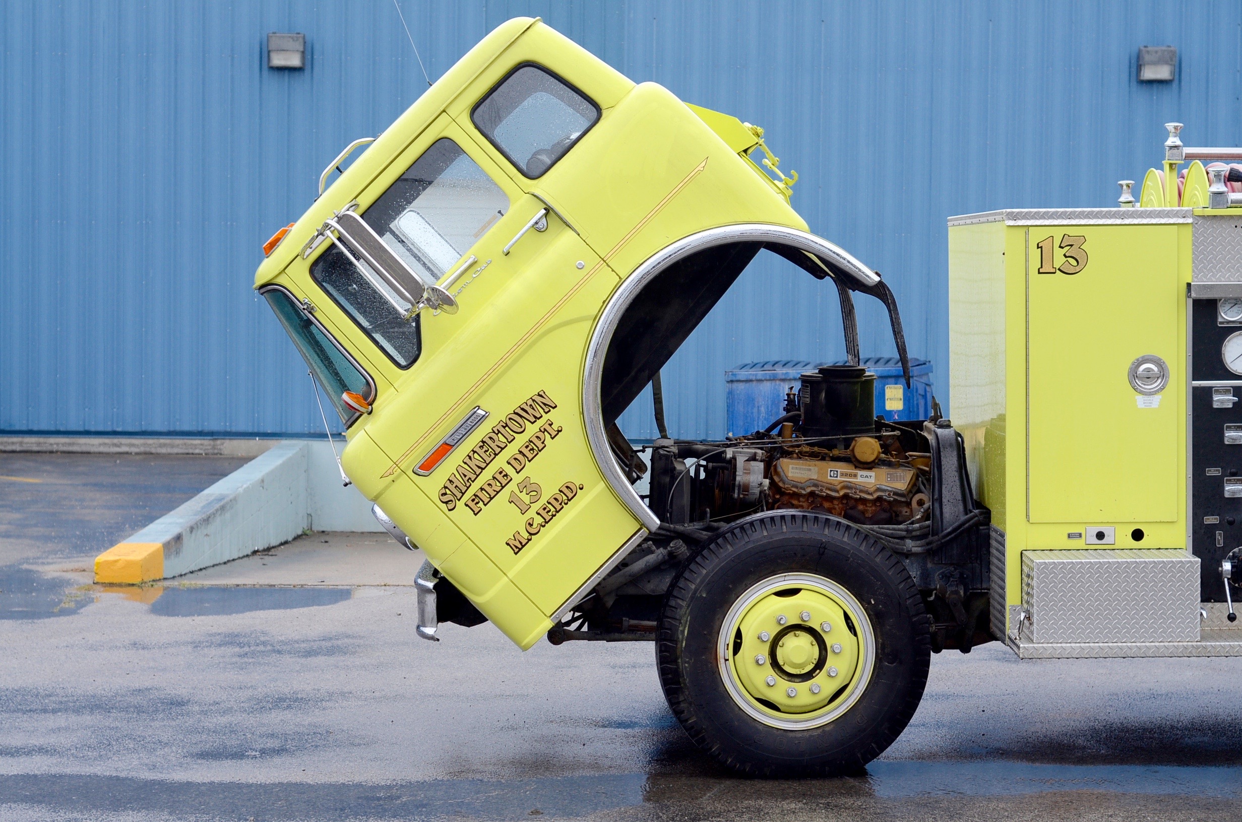 1985 Ford Chartreuse Fire Truck