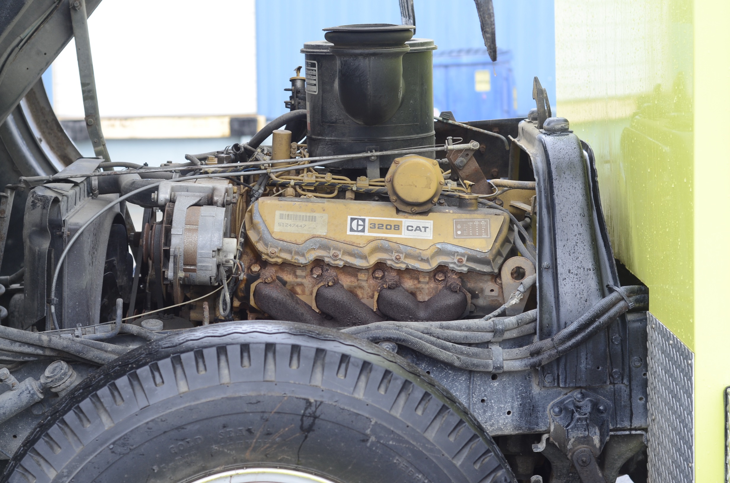 1985 Ford Chartreuse Fire Truck