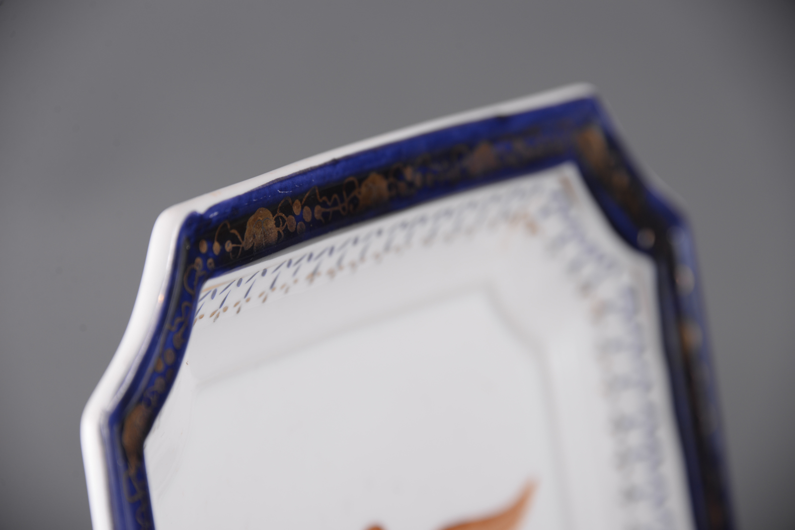 Porcelain Eagle Figurine and Vintage China Plate