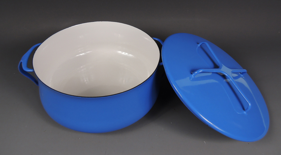 Blue Dansk Kobenstyle Enamel Dutch Oven