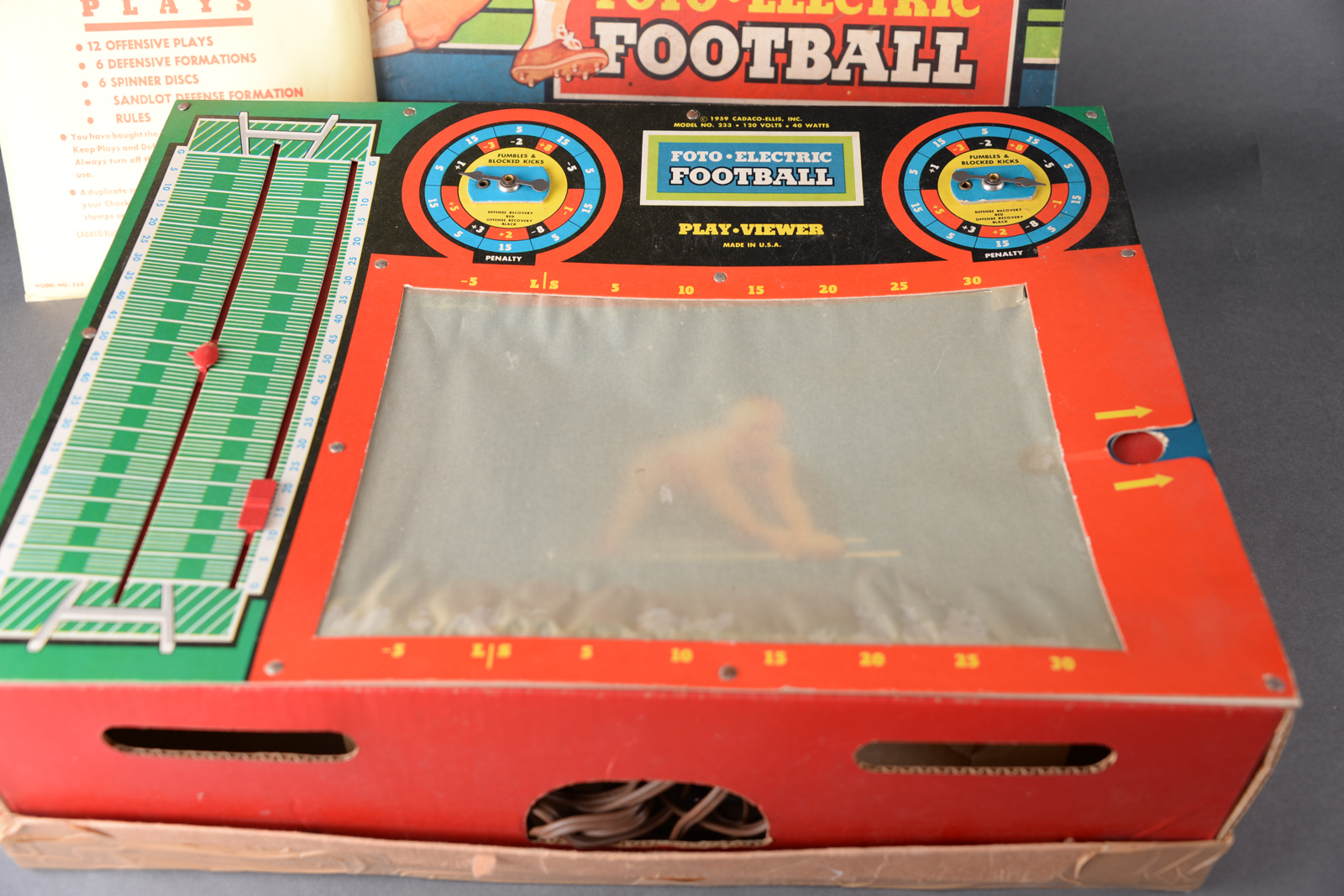 Vintage Foto-Electric Football Game