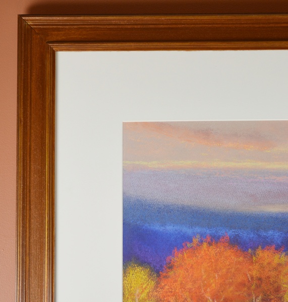 M.K. Hurley Original Autumn Trees Landscape Pastel Oil Painting