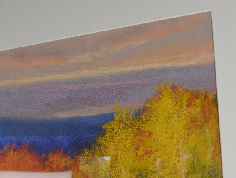 M.K. Hurley Original Autumn Trees Landscape Pastel Oil Painting