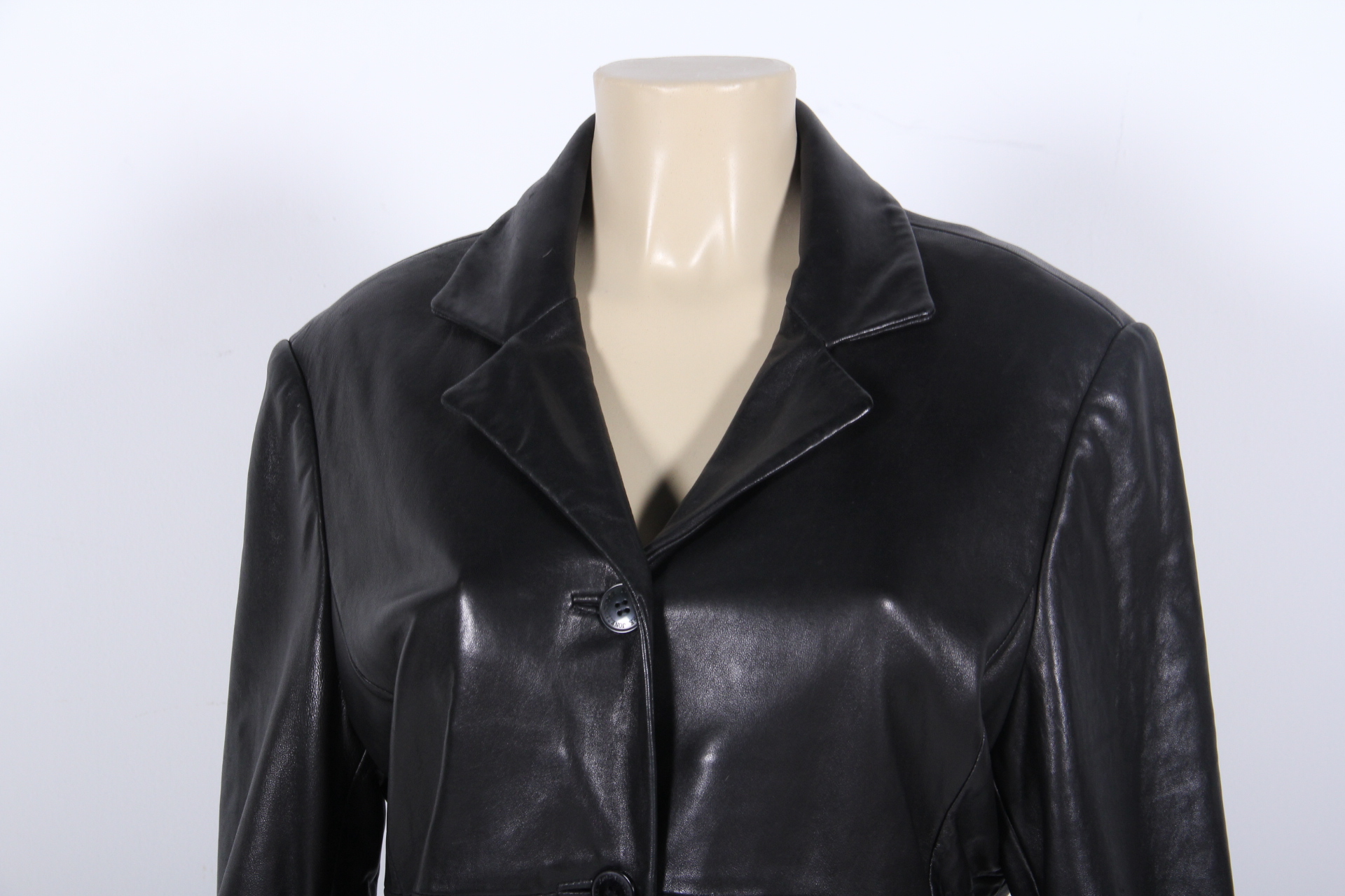Jones New York Black Leather Jacket