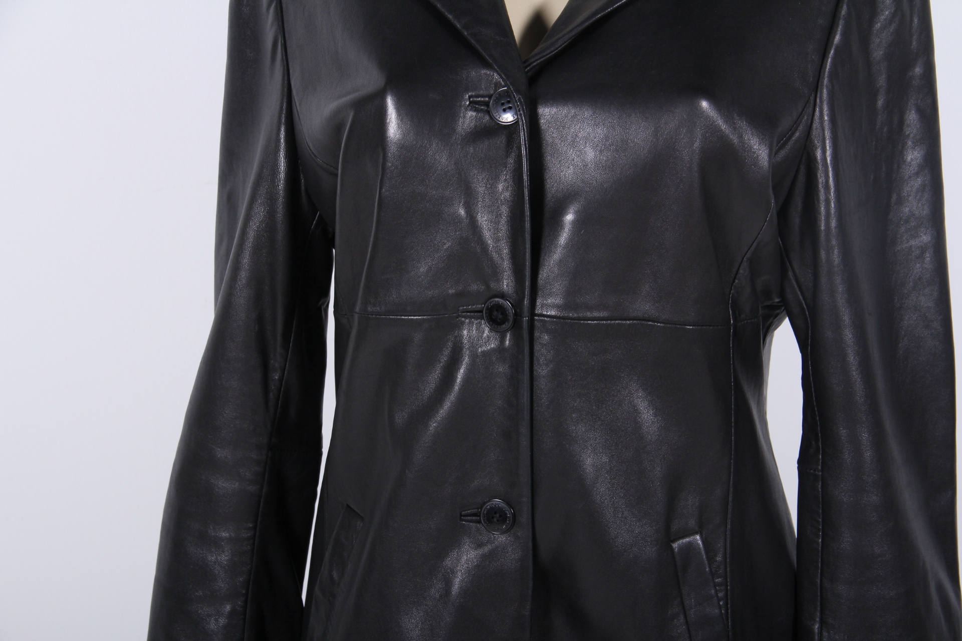 Jones New York Black Leather Jacket