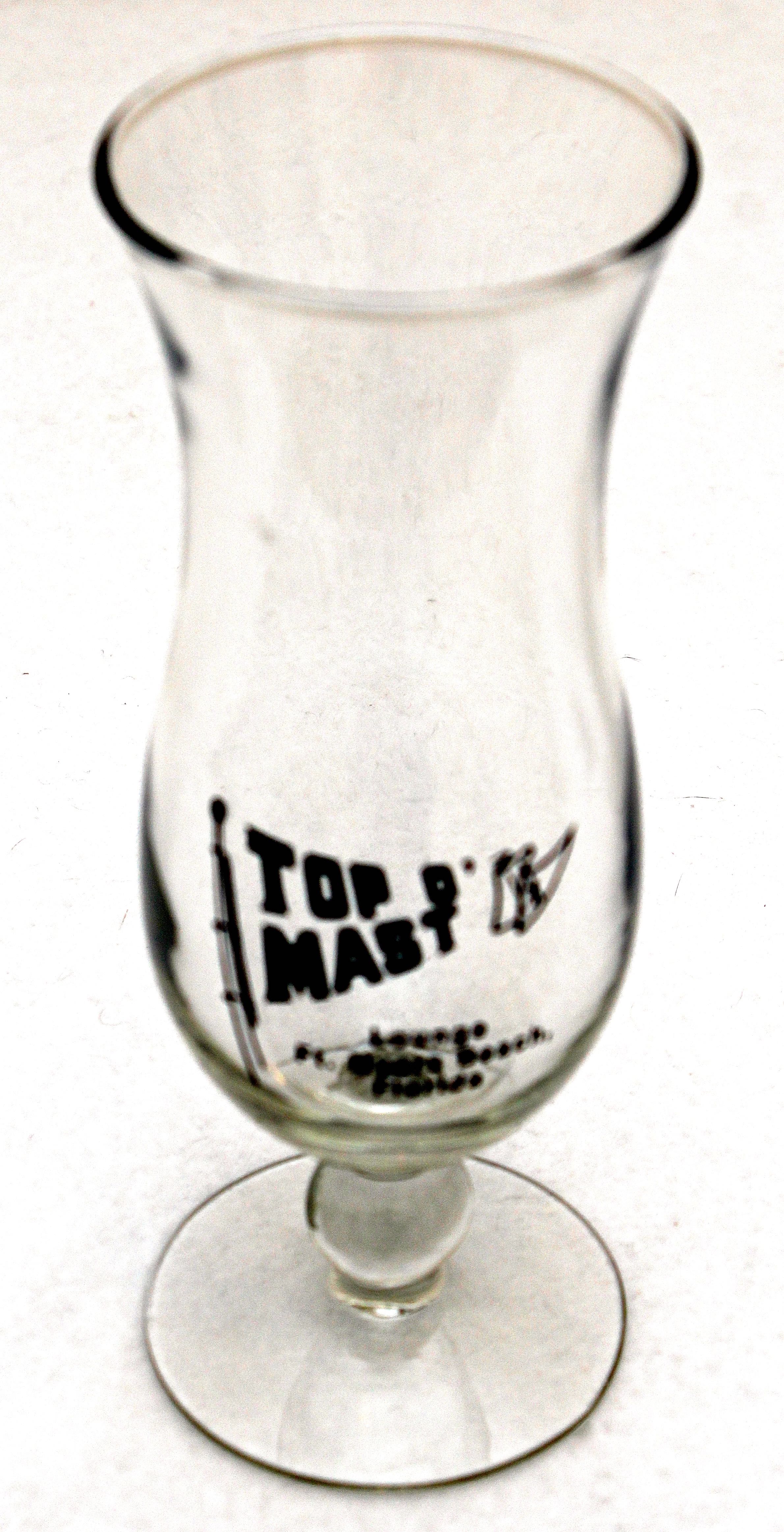 Set of Eight Top O' Mast Hurricane Glasses