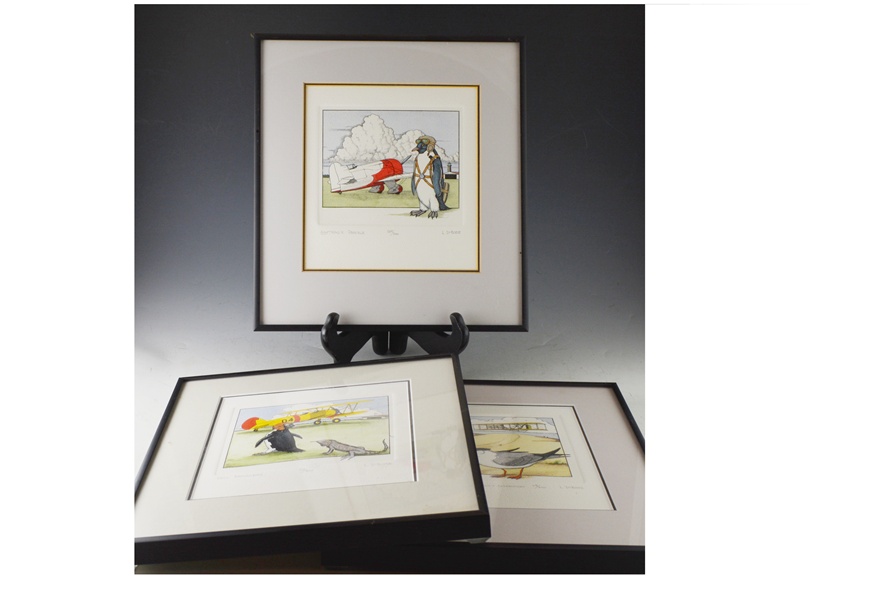 Three Lucius B. Dubose Original Etchings