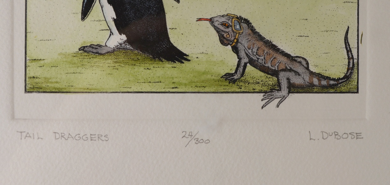 Three Lucius B. Dubose Original Etchings