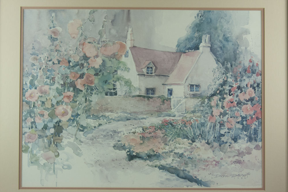 "Cottage Set In Forest" by Dalina Darton