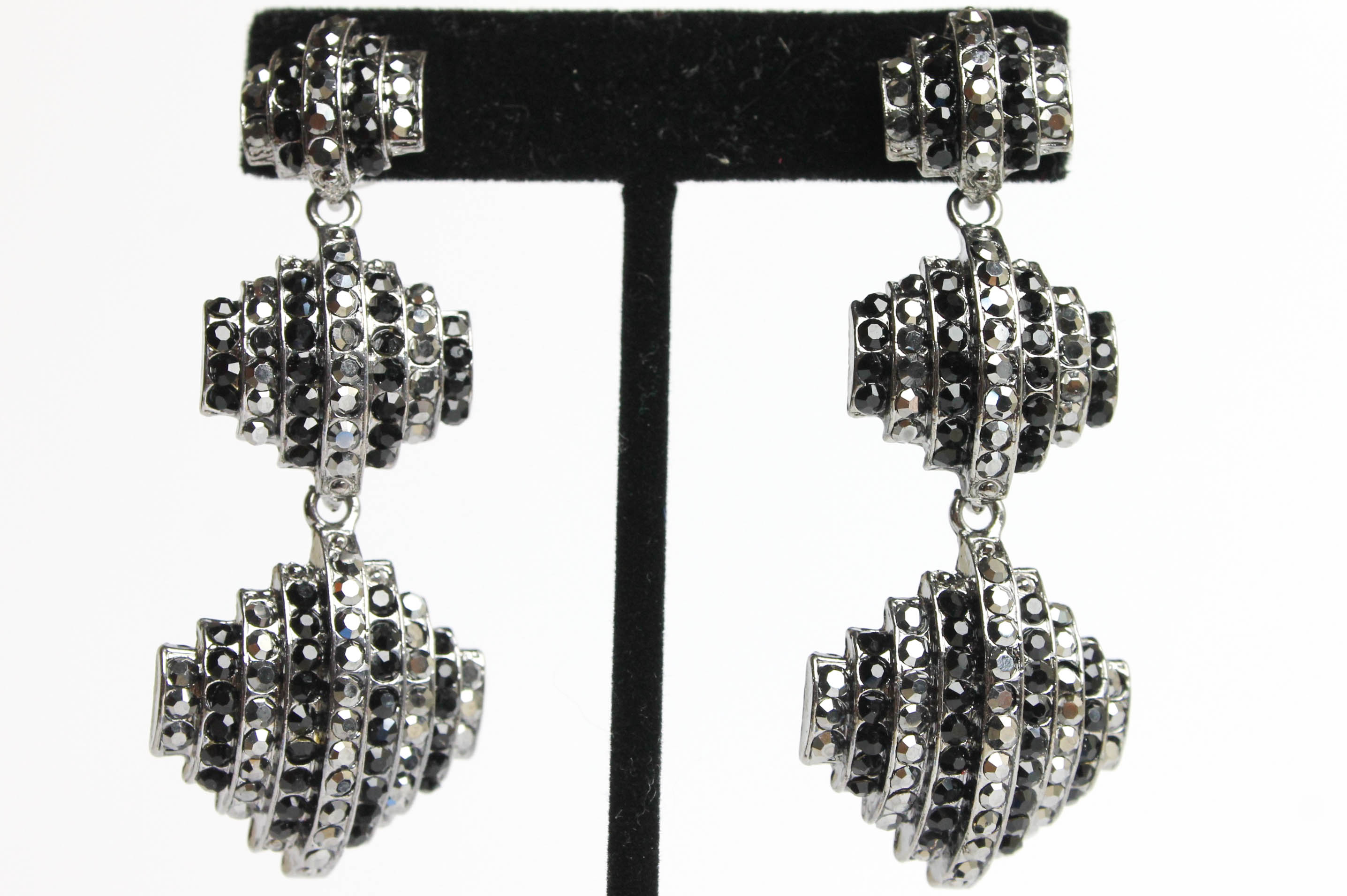 Group of Black and Blingy Fashion Jewelry