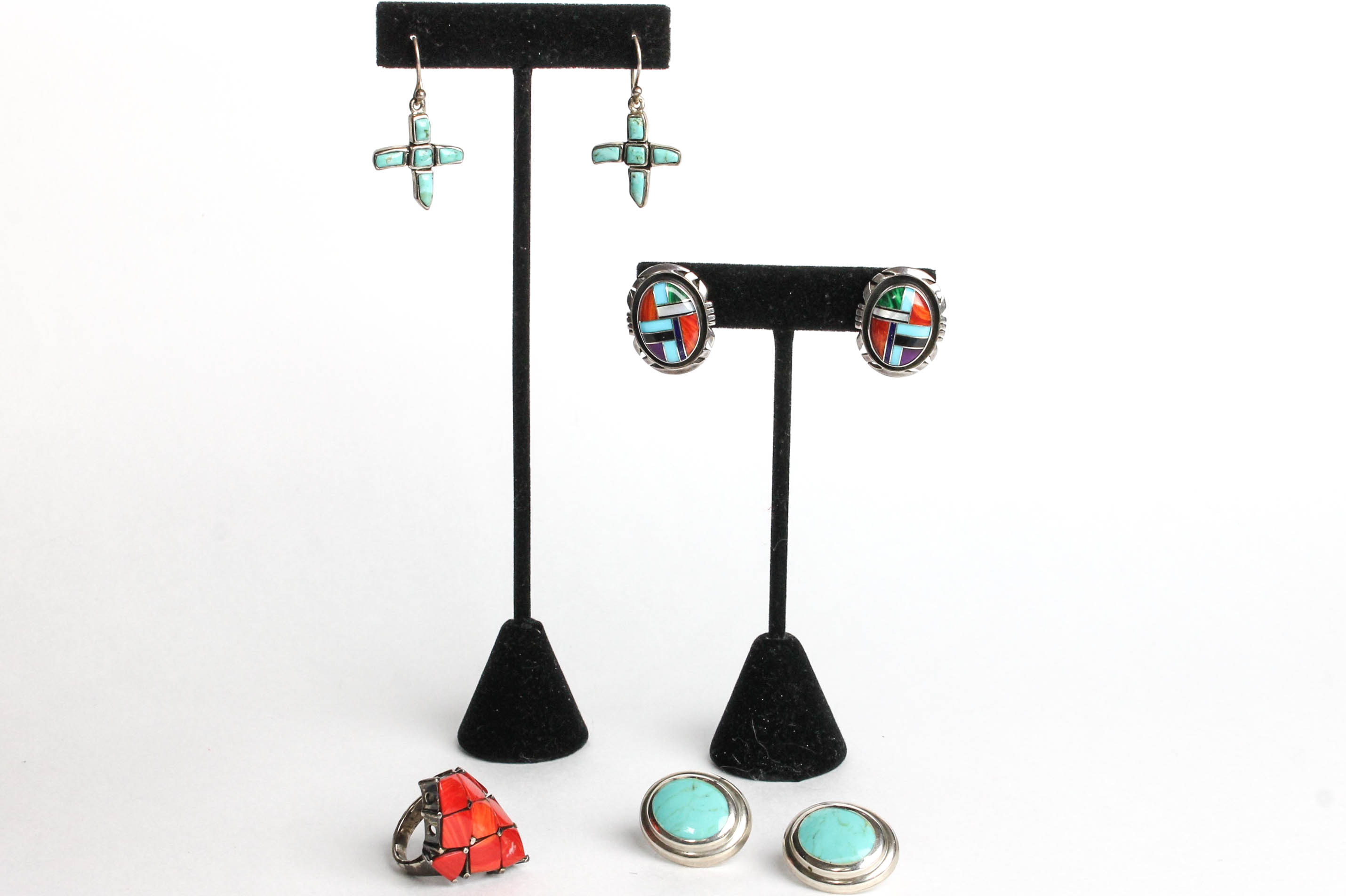 Sterling Silver Earrings and Ring