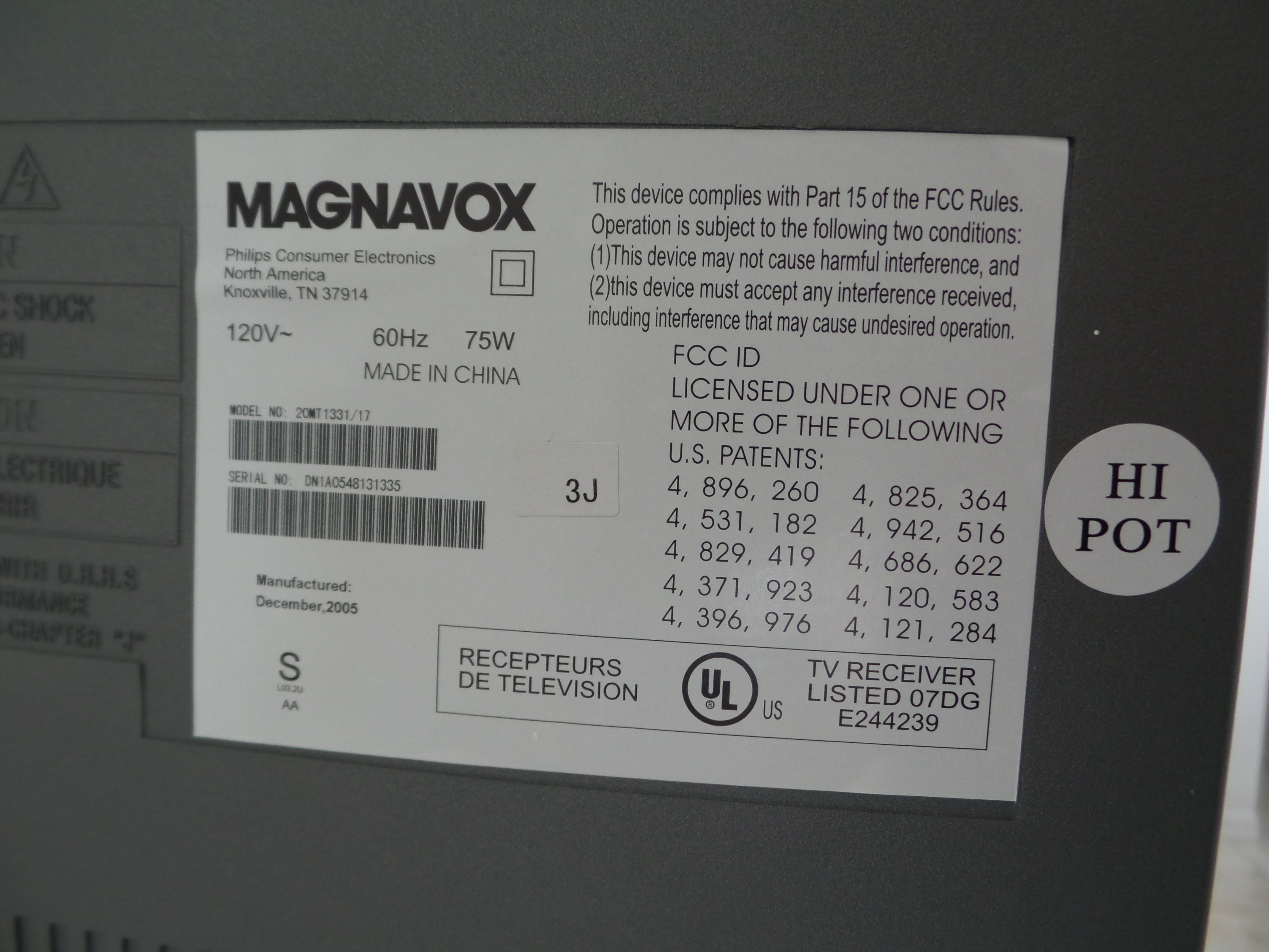 Magnavox 20" Smart Series Television