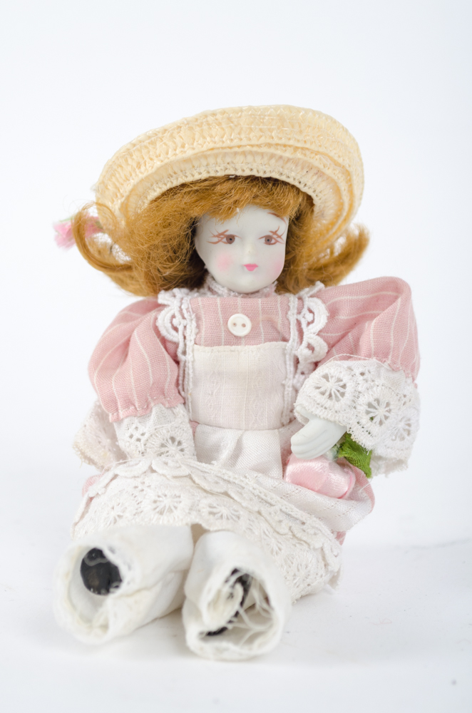 Vintage Porcelain Faced Dolls