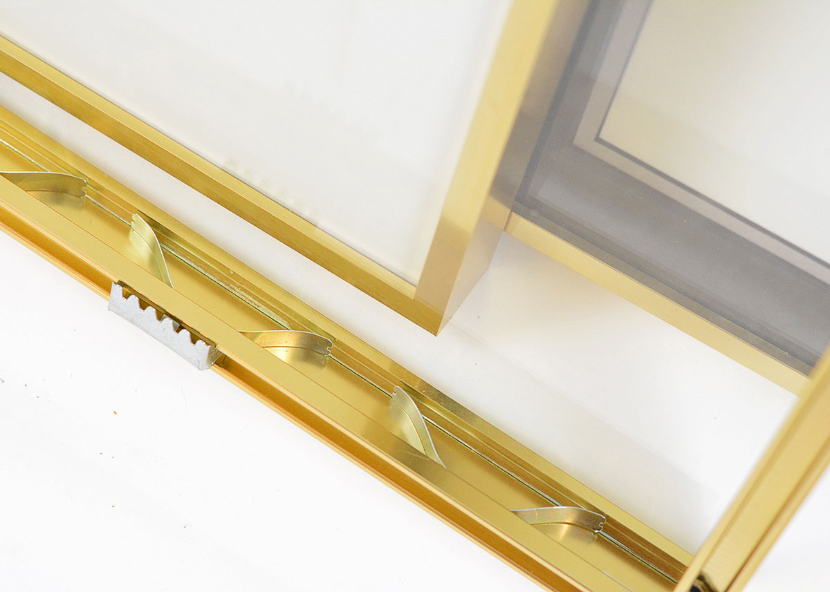 Trio of Matching Modern Brass Frames