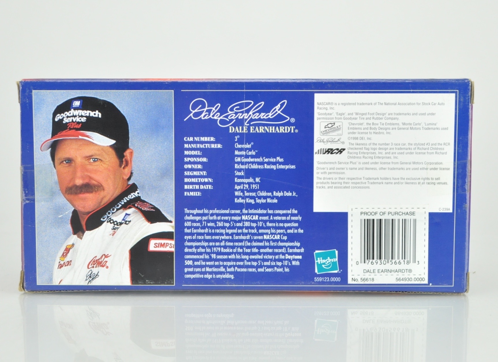 1999 Dale Earnhardt Sr. 1/24 Diecast Collectible