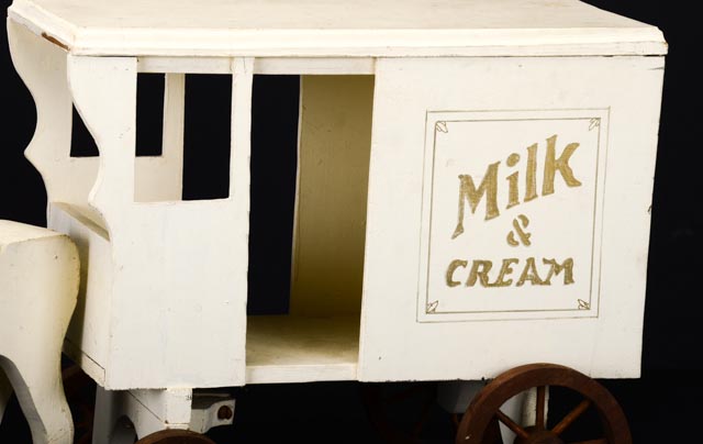 Wooden Handcrafted Wagon and Horse