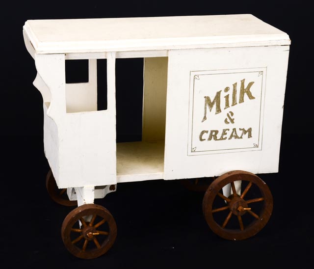 Wooden Handcrafted Wagon and Horse