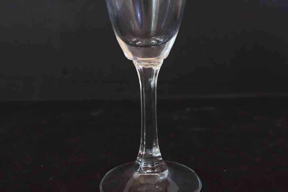 Set of Four Vintage Cellini Gold Rimmed Champagne Flutes