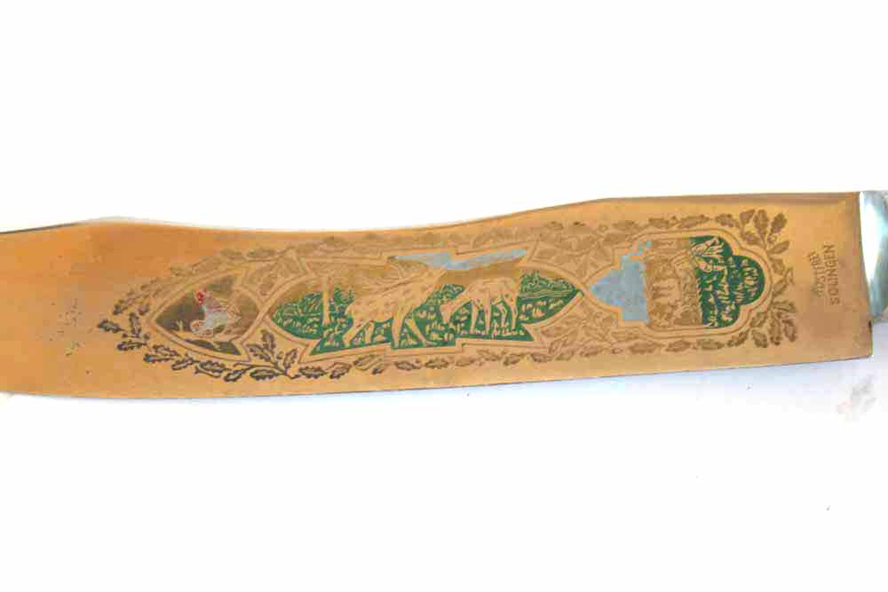 Vintage Rostfrei Solingen German Stag Horn Carving Set