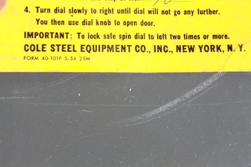 Cole Steel Cabinet Safe