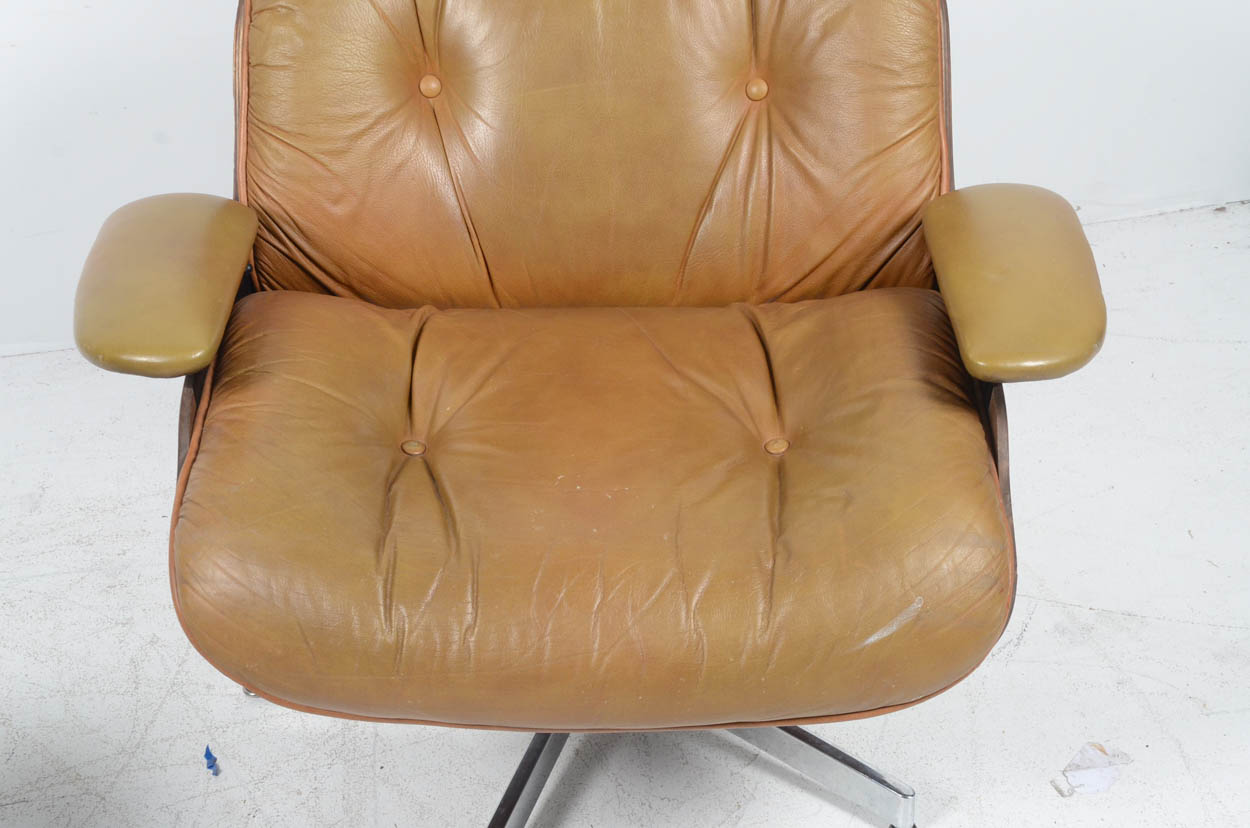 Eames Style Lounge Chair and Ottoman