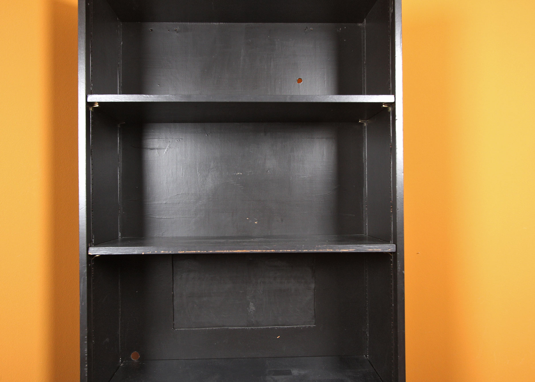 Contemporary Black Shelving Unit