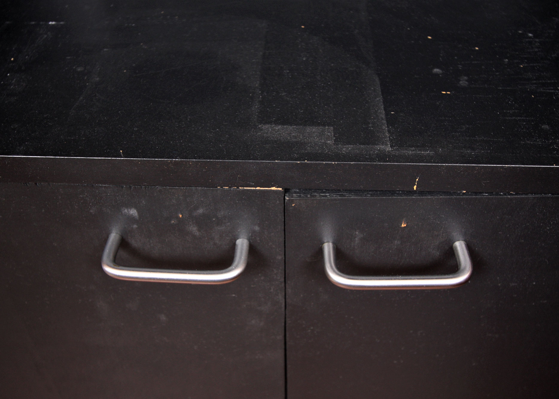 Contemporary Black Shelving Unit