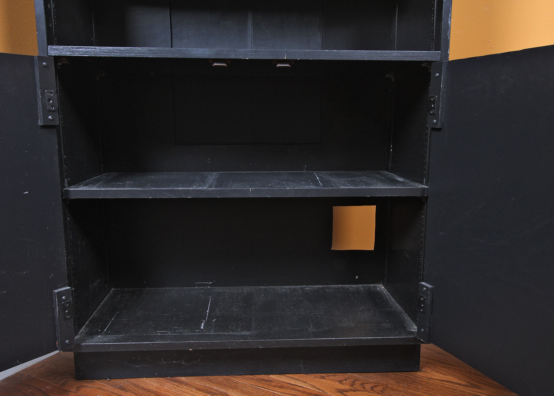Contemporary Black Shelving Unit
