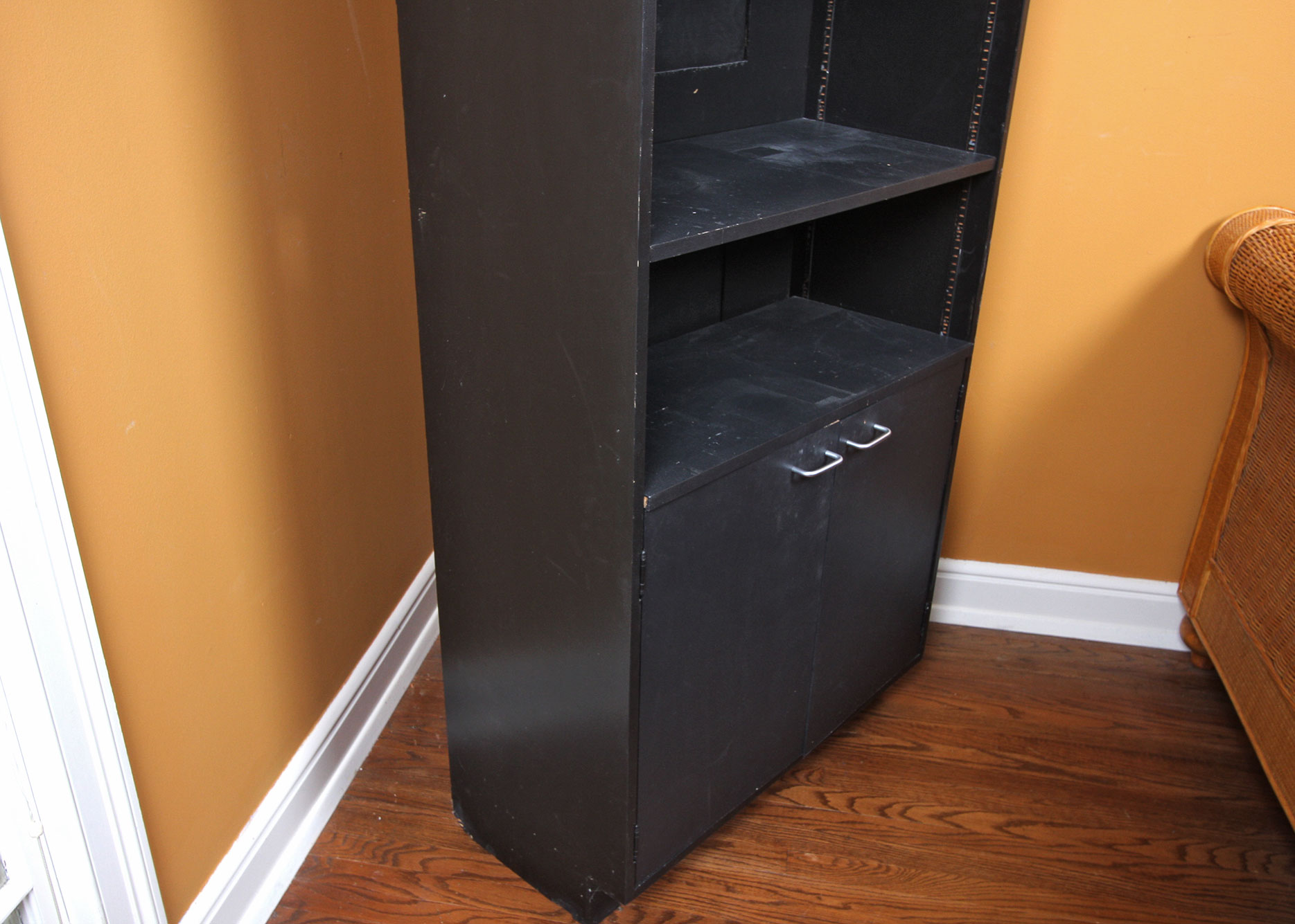 Contemporary Black Shelving Unit