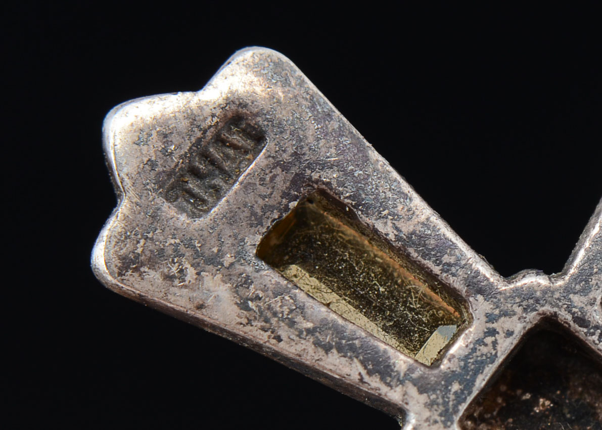 Sterling Cross with Peridot, Citrine, Garnet, Amethyst and Topaz