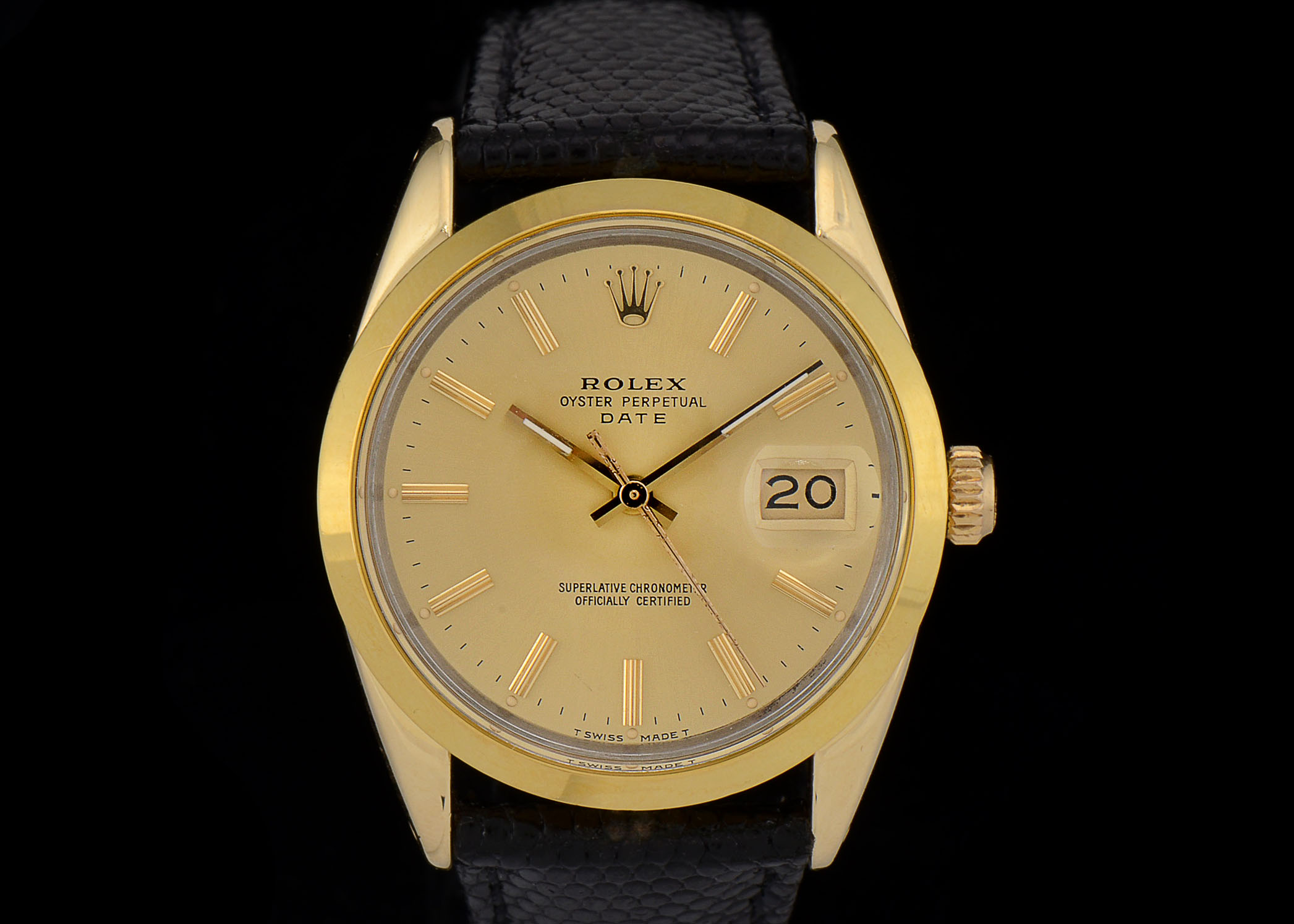 Rolex Perpetual Date Gold Shell/Plated Steel 15505 34mm Watch