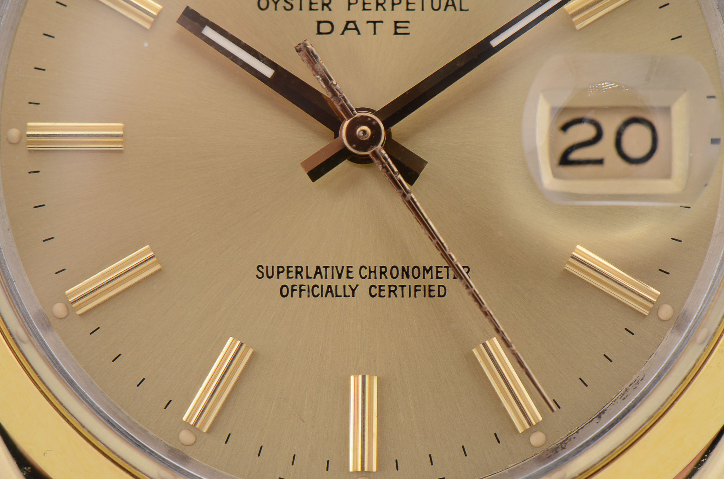 Rolex Perpetual Date Gold Shell/Plated Steel 15505 34mm Watch