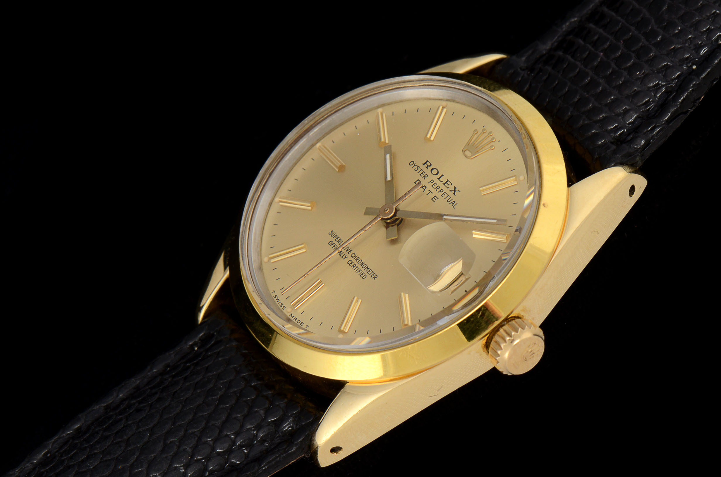 Rolex Perpetual Date Gold Shell/Plated Steel 15505 34mm Watch