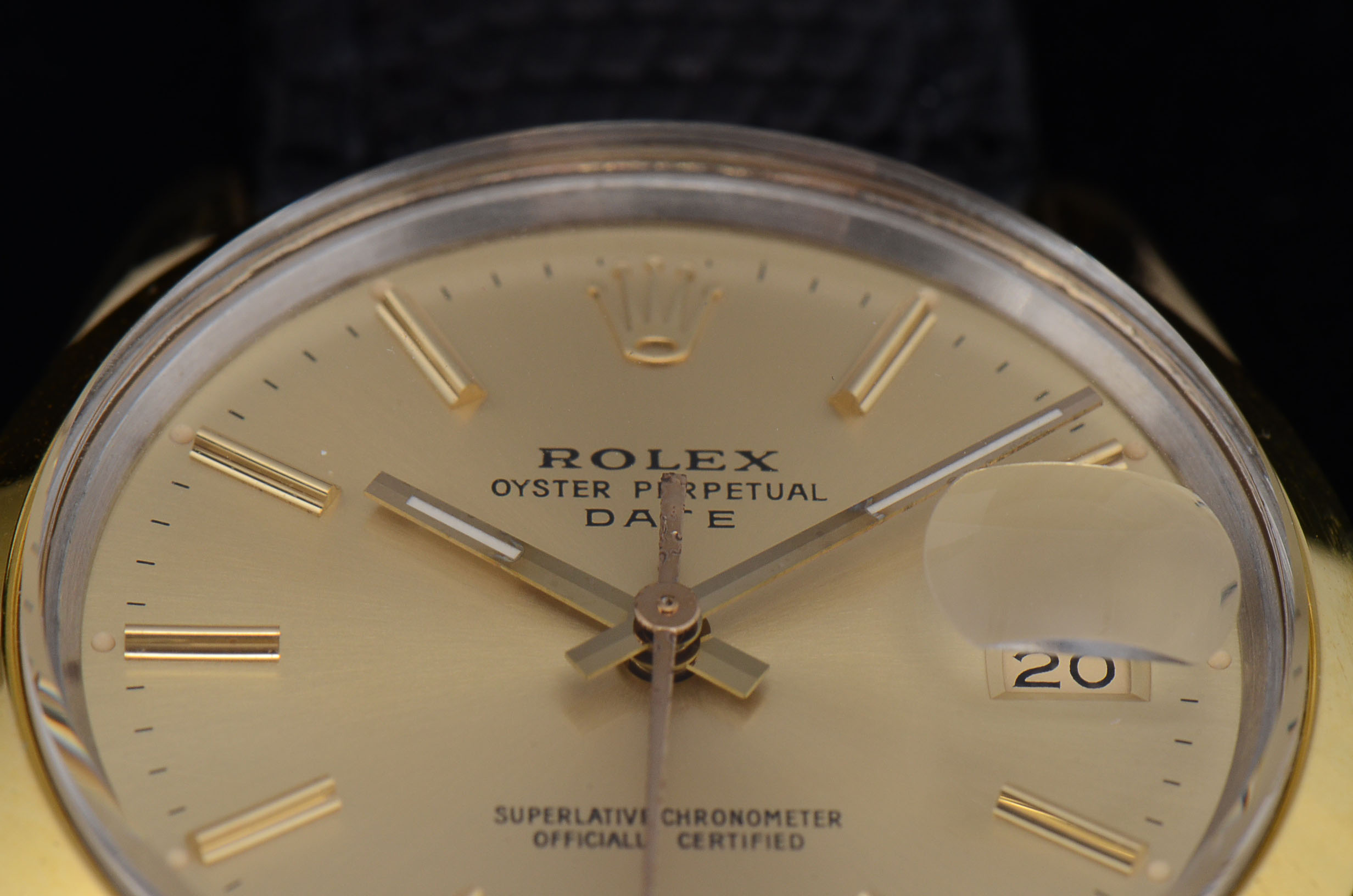 Rolex Perpetual Date Gold Shell/Plated Steel 15505 34mm Watch