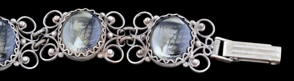 Silver Filigree Handpainted Jewelry