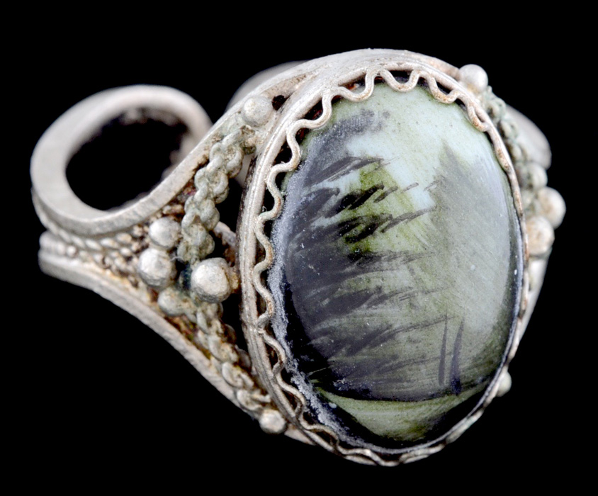 Silver Filigree Handpainted Jewelry