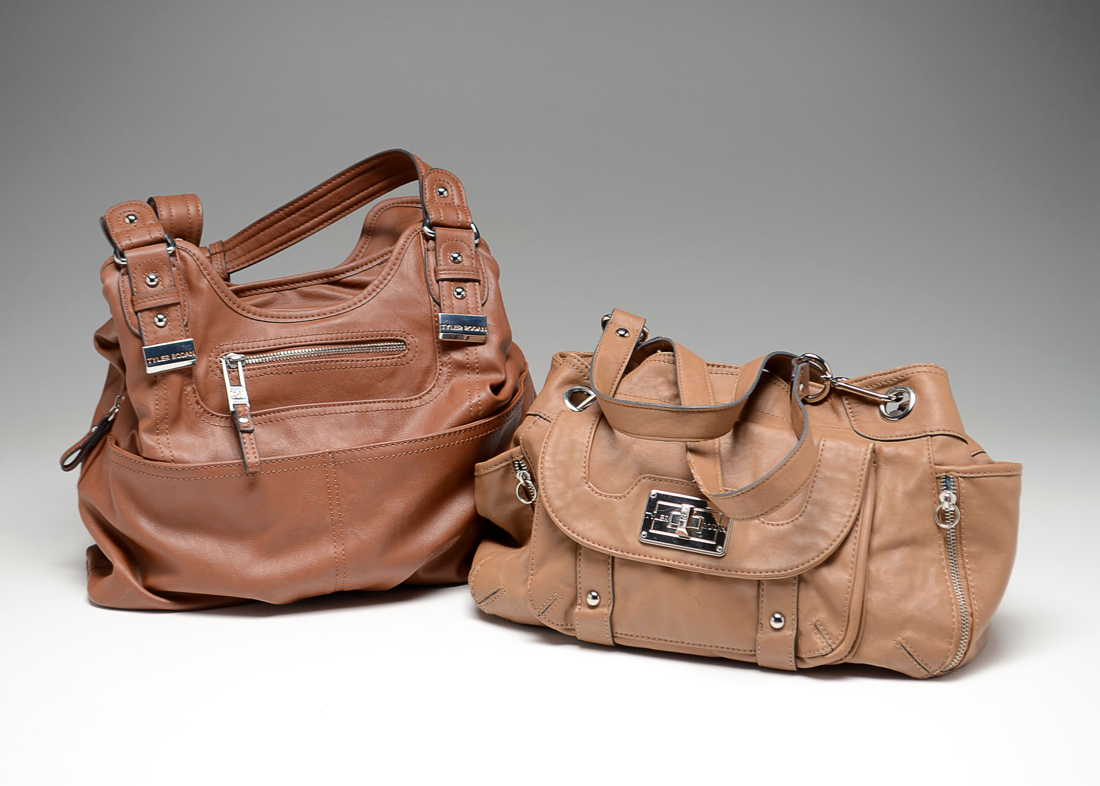 Two Tyler Rodan Faux Leather Handbags