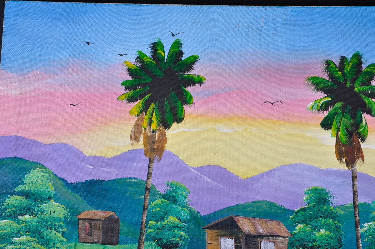 Original Signed Paul Hibbert of Jamaica Acrylic Painting