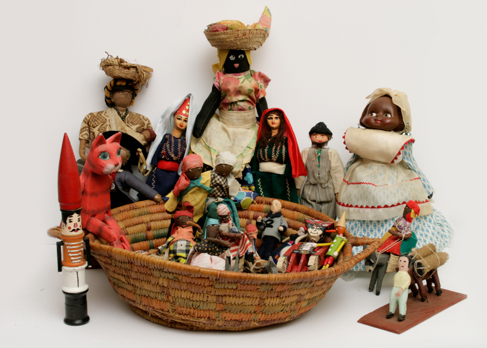 Collection of Vintage Tribal Figures and Dolls