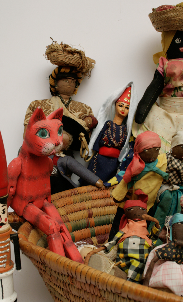 Collection of Vintage Tribal Figures and Dolls