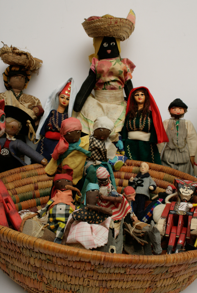 Collection of Vintage Tribal Figures and Dolls