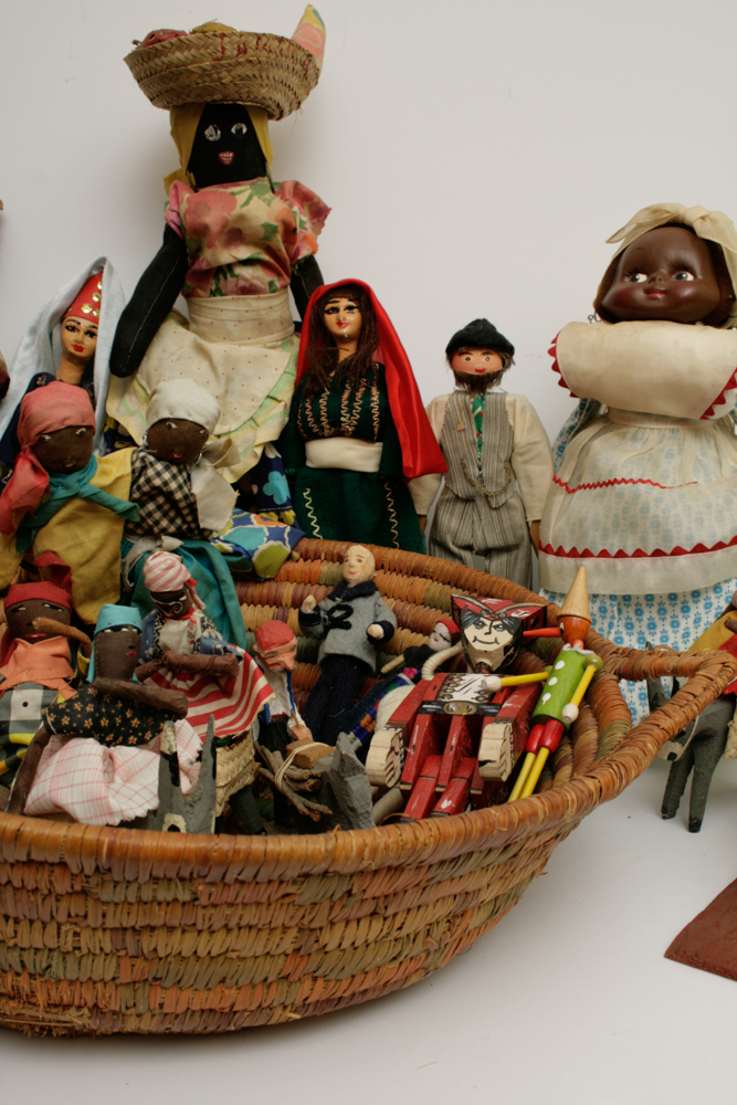 Collection of Vintage Tribal Figures and Dolls