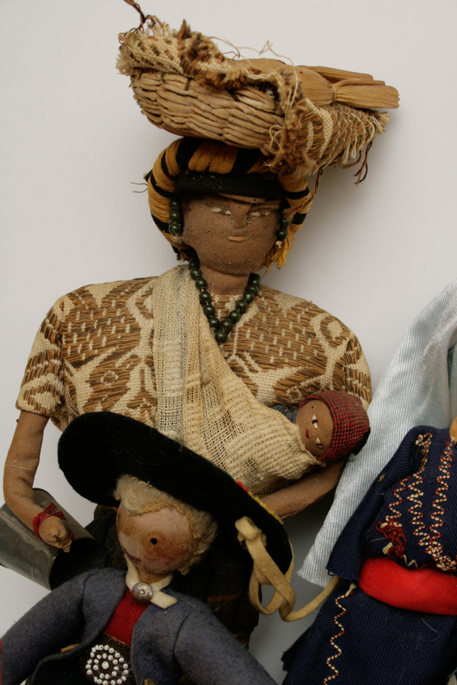 Collection of Vintage Tribal Figures and Dolls