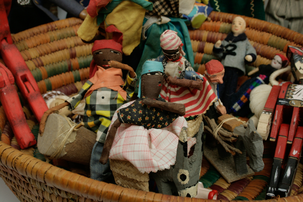 Collection of Vintage Tribal Figures and Dolls