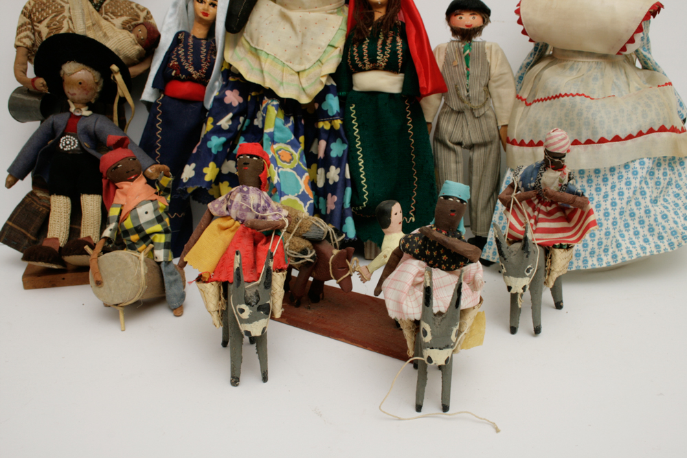 Collection of Vintage Tribal Figures and Dolls