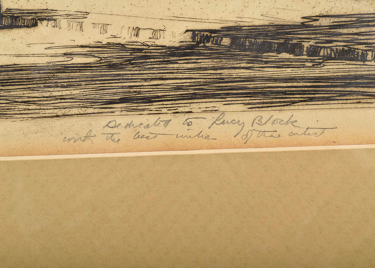 Signed Robin Logan Limited Edition Brown Pen and Ink Print