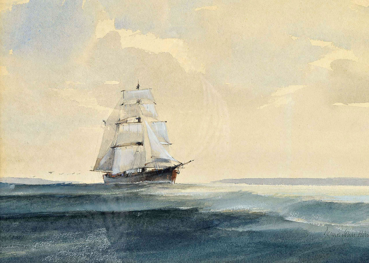 Original Signed Dennis John Hanceri Watercolor