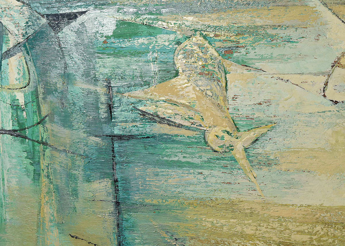 Original Signed Mary Spencer Nay Oil Abstract